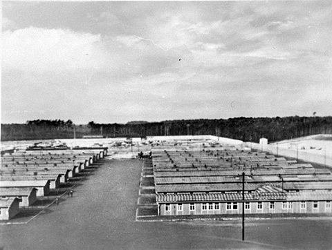 A ravensbrücki tábor barakkjai (USHMM)