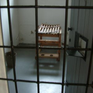 A ravensbrücki börtön egyik cellája (2012)