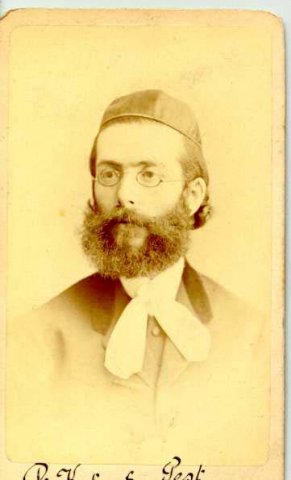 Dr. Kohn Sámuel, főrabbi, történész, az Izraelita Magyar Irodalmi Társulat elnöke, élt: 1841-1920