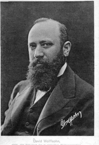 Wolffsohn Dávid, 1905-1911 a Cionista Világszervezet elnöke, élt: 1856-1914