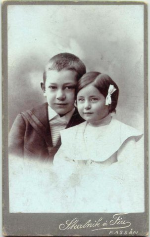Gál Béla és Gál Jolán gyermekkori képe
