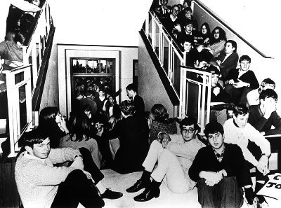 1968, belgrádi egyetemisták a diáklázadások idején