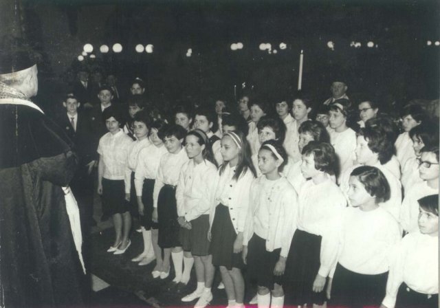 Lányavatás a Dohány utcai zsinagógában, 1960-as évek