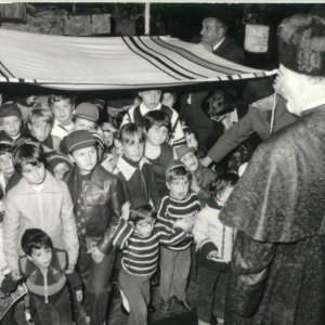 Szimchat Tora ünnep a Dohány utcai zsinagógában, 1980-as évek